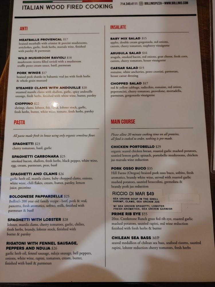 Bollini's IL Forno Menu image 4